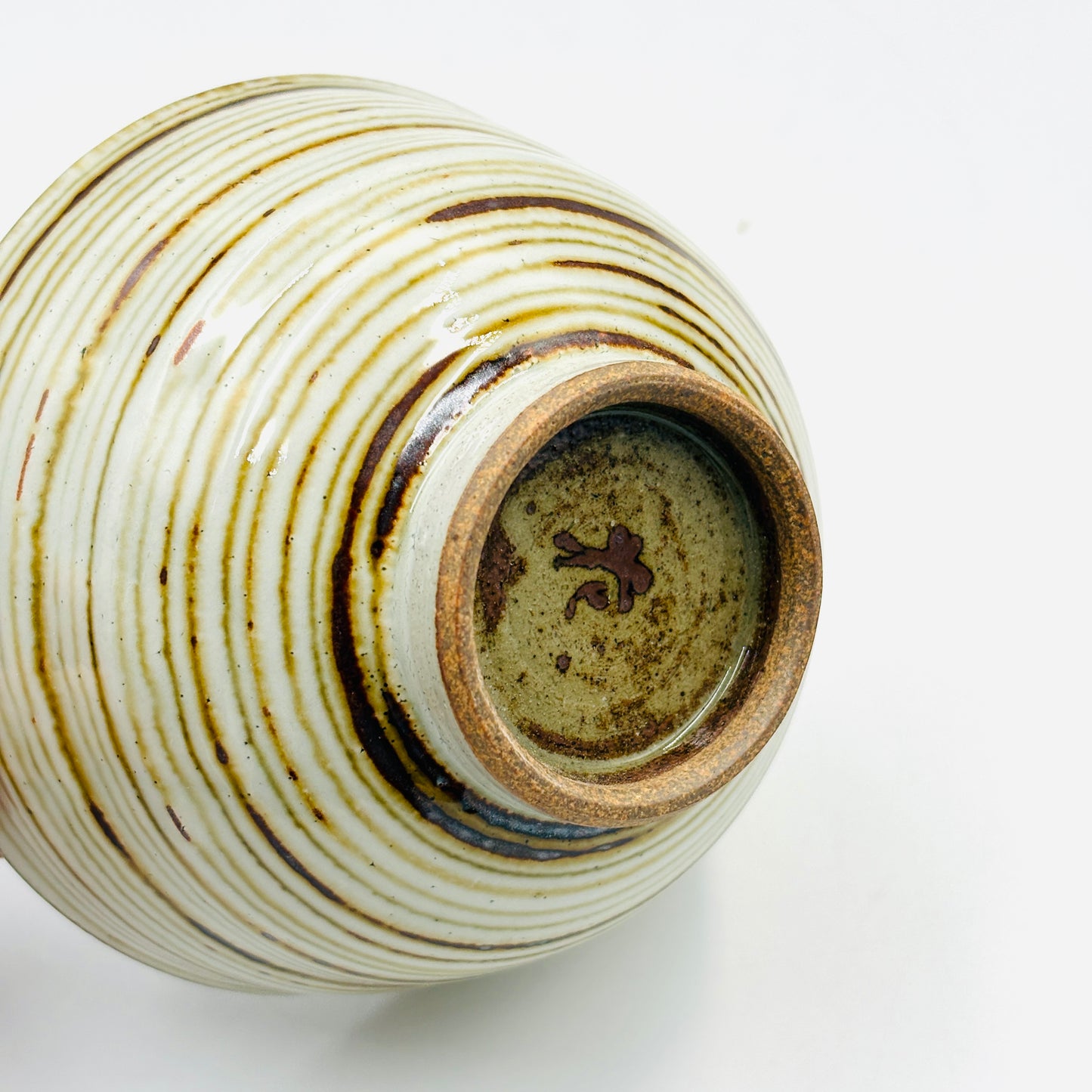 Schale YUNOMI handgemalt/beige-braun Japan