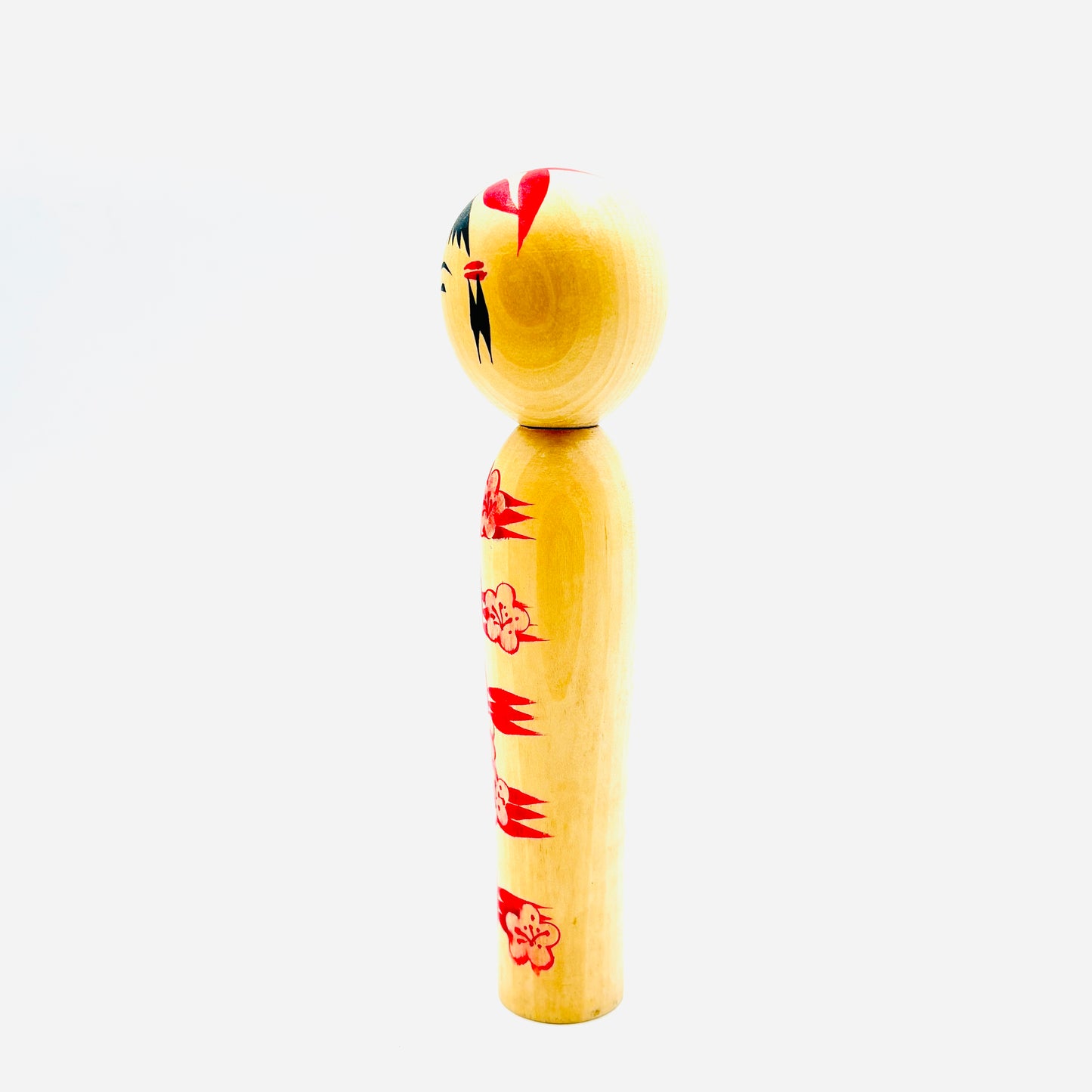 Kokeshi Naruko Stil, Kube-ire/Igeta mit Pflaume
