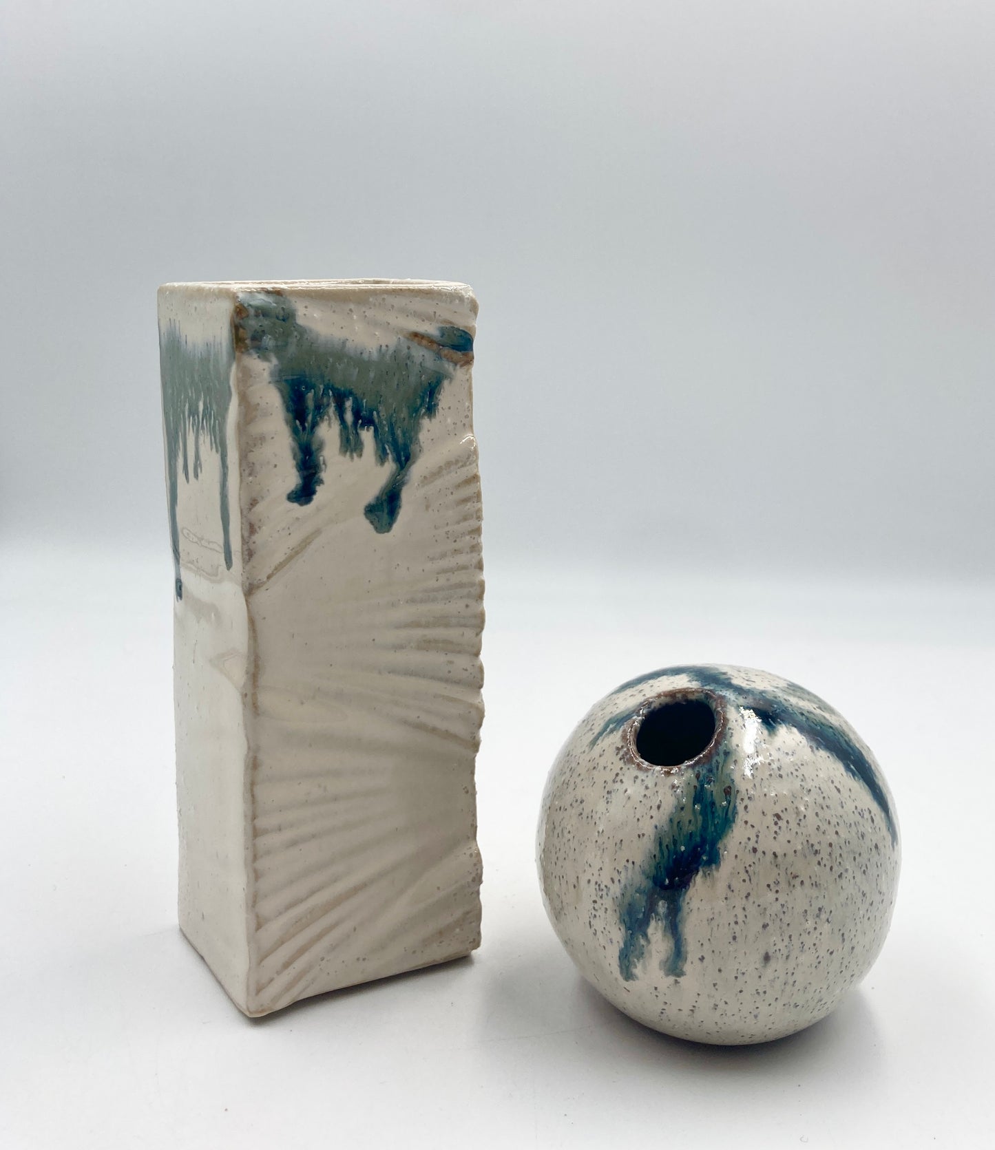 vierkantige Vase aus Mino