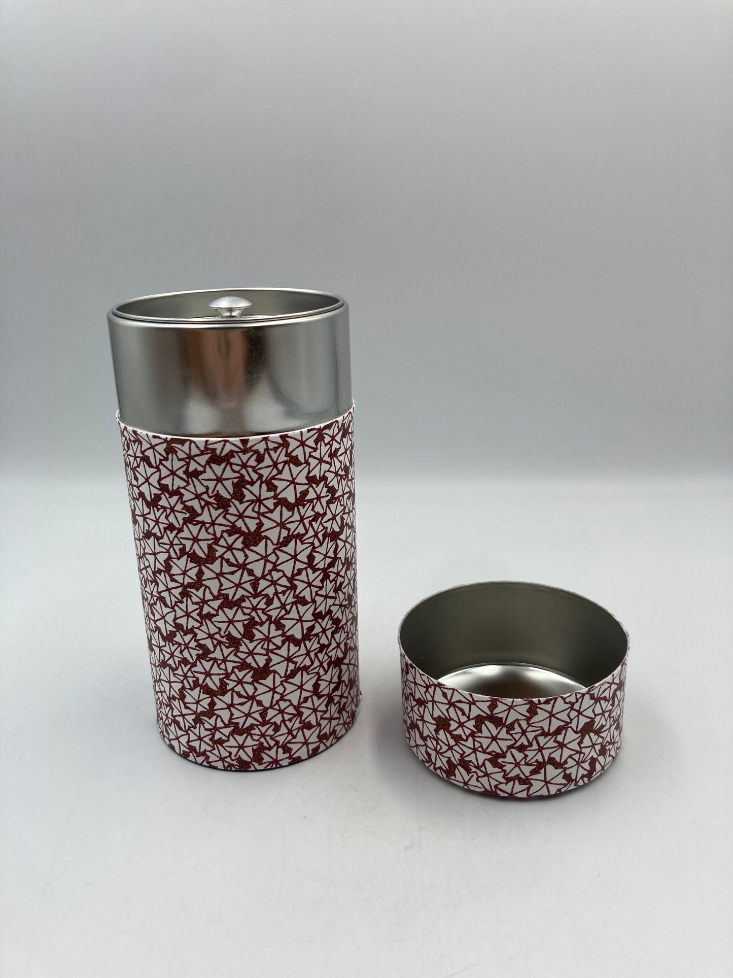 Teedose MOMIJI bordeaux / Washi / Japan