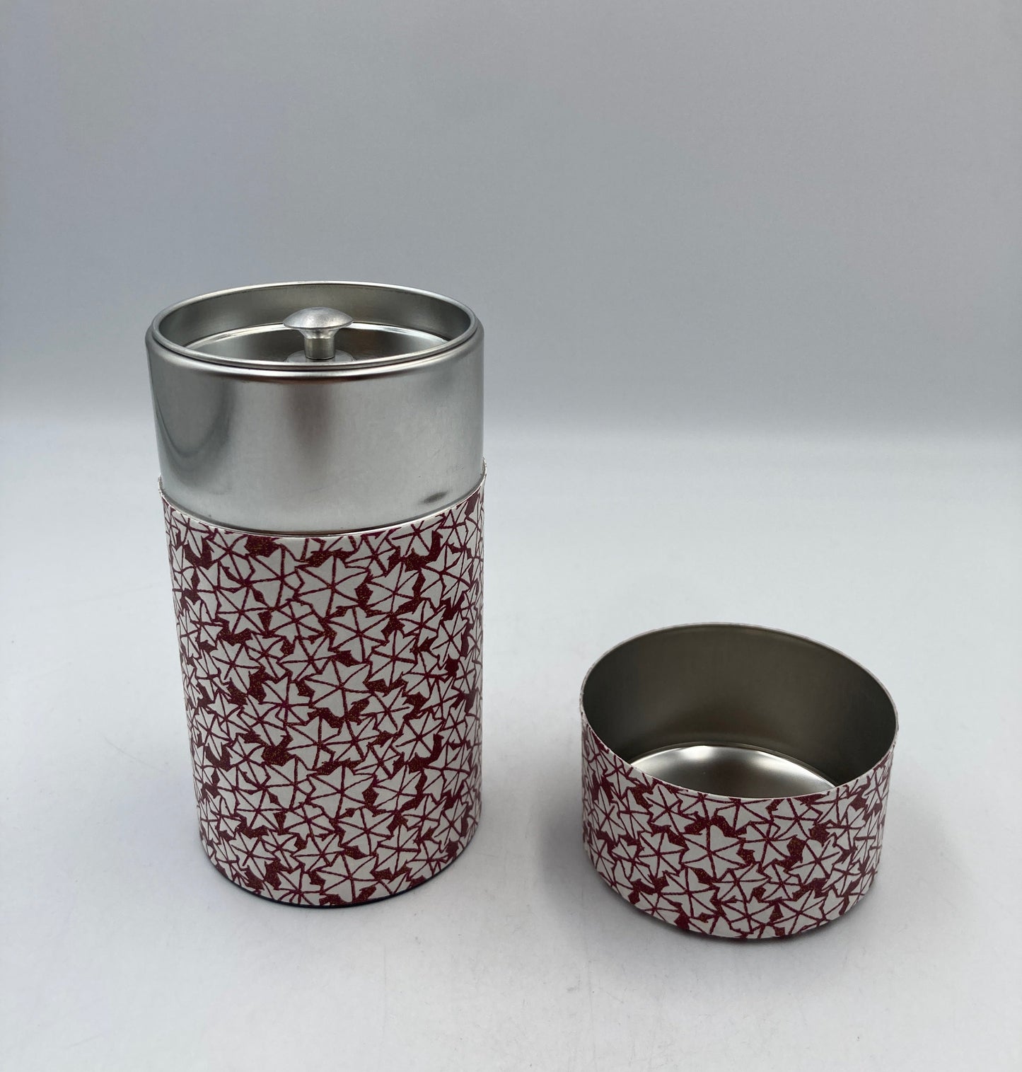 Teedose MOMIJI bordeaux / Washi / Japan