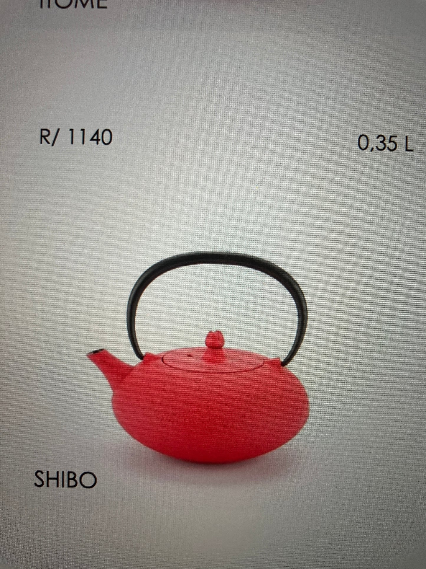 Teekanne SHIBO, Gusseisen emailliert